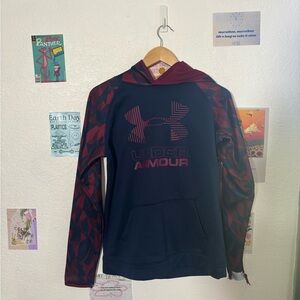 Under Armour Maroon and Navy ColdGear Hoodie